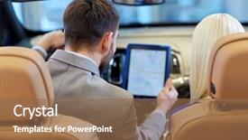  Presentation with navigation - Presentation consisting of auto business car sale navigation background and a violet colored foreground