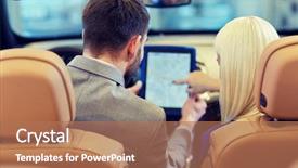  Presentation with indoor navigation - Audience pleasing PPT layouts consisting of auto business car sale navigation backdrop and a coral colored foreground