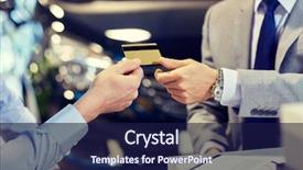  Presentation with car dealer - PPT theme consisting of rental contract - auto business sale and people background and a navy blue colored foreground