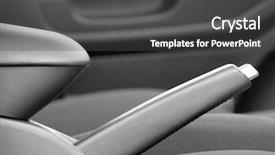  Presentation with car brake - Colorful slide deck enhanced with auto details hand brake backdrop and a dark gray colored foreground