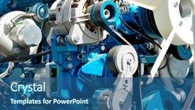  Presentation with big show - Presentation enhanced with auto expo - big new engine background and a ocean colored foreground