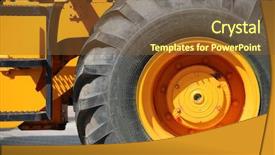  Presentation with auto - Amazing slides having auto expo - big yellow wheel of new backdrop and a tawny brown colored foreground