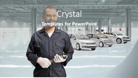  Presentation with vehicles - Theme enhanced with auto-mechanic-holding-a-wrench background and a gray colored foreground
