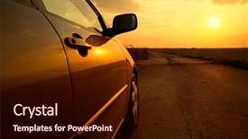  Presentation with auto parts - Audience pleasing presentation theme consisting of auto parts - car detail in the sunset backdrop and a wine colored foreground