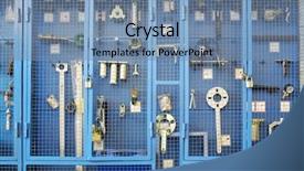  Presentation with closet - PPT theme consisting of auto parts - special tools for car repairs background and a seafoam green colored foreground