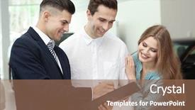  Presentation with car buying - Slides with auto sales - young couple buying car background and a coral colored foreground