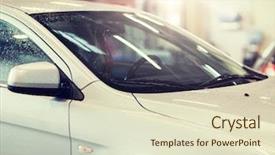  Presentation with auto repair - Presentation with auto service carwash and maintenance background and a soft green colored foreground