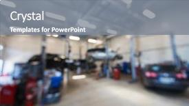  Presentation with repair shop - Audience pleasing PPT layouts consisting of auto service and maintenance concept backdrop and a gray colored foreground