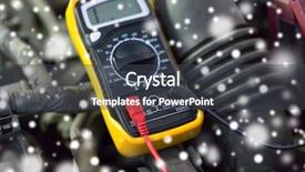  Presentation with wire auto - Beautiful slide set featuring auto service repair and maintenance backdrop and a dark gray colored foreground