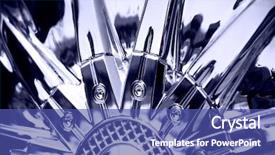  Presentation with stylized - Presentation theme enhanced with auto show - stylized image of sportcar chromeplated background and a ocean colored foreground