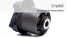  Presentation with black car dealer - Slide set featuring auto tools - black metal car spare isolated background and a  colored foreground