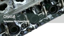  Presentation with car engine - Colorful theme enhanced with auto trasmission - car engine inside view isolated backdrop and a dark gray colored foreground