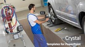  Presentation with sensor - Presentation theme enhanced with autoangle - car mechanic stop terminate background and a gray colored foreground