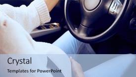  Presentation with medicine pregnant woman - Audience pleasing PPT theme consisting of autoangle - cropped shot of belly backdrop and a light blue colored foreground