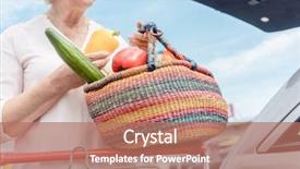  Presentation with low angle view of fictitious - Colorful PPT theme enhanced with autoangle - low-angle view portrait backdrop and a coral colored foreground