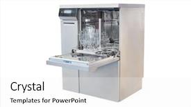  Presentation with autoclave - Presentation with autoclave - equipment of a chemical laboratory background and a white colored foreground