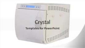  Presentation with autoclave - Amazing slide set having autoclave - image of a box backdrop and a light gray colored foreground