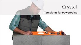  Presentation with checks - Colorful PPT theme enhanced with autoclave - mason making necessary checks backdrop and a white colored foreground