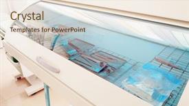  Presentation with autoclave - PPT layouts with autoclave - sterilization of dental appliances background and a lemonade colored foreground