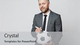  Presentation with e mc2 einstein s famous - Presentation theme enhanced with autograph - famous businessman background and a light gray colored foreground