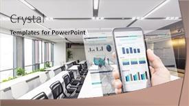  Presentation with lecture hall - PPT theme with business intelligence reports technology internet - automated office system on smart background and a light gray colored foreground