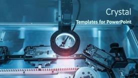  Presentation with vision - Slide deck consisting of automated-vision-sensor-camera-system background and a ocean colored foreground