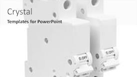  Presentation with circuit breaker - PPT layouts consisting of automatic-circuit-breaker-isolated and a white colored foreground