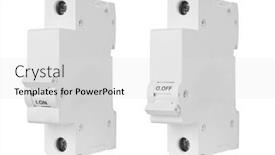  Presentation with circuit breaker - Presentation theme having automatic-circuit-breaker-isolated and a light gray colored foreground