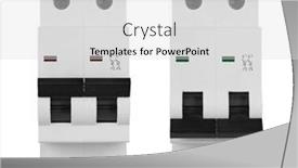  Presentation with circuit breaker - Theme with automatic-circuit-breaker-isolated and a light gray colored foreground