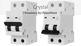  Presentation with circuit breaker - Slide deck consisting of automatic-circuit-breaker-isolated background and a light gray colored foreground