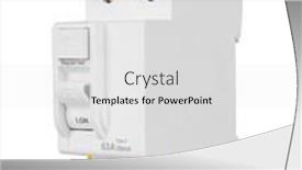  Presentation with circuit breaker - Presentation design featuring automatic-circuit-breaker-isolated and a white colored foreground