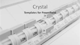  Presentation with circuit - Slides enhanced with automatic-circuit-breakers-isolated background and a light gray colored foreground