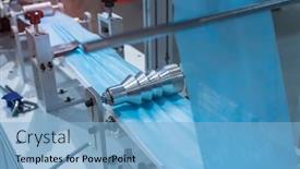  Presentation with covid coronavirus - PPT layouts enhanced with automatic-machine-for-the-manufacture background and a light blue colored foreground