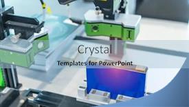  Presentation with machine battery - Presentation featuring automatic-machine-measuring-the-voltage background and a light blue colored foreground