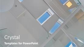  Presentation with windows - PPT layouts consisting of automatic-remote-white-skylight-roof background and a gray colored foreground