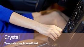  Presentation with car business - Presentation consisting of automatic transmission - auto business car sale consumerism background and a coral colored foreground