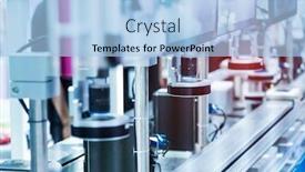  Presentation with sensor - Presentation design with automatic-vision-sensor-camera-system background and a light blue colored foreground