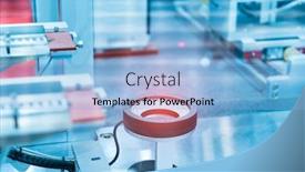  Presentation with manufacturing industry - PPT layouts with automatic-vision-sensor-camera-system background and a light blue colored foreground