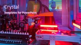  Presentation with sensor - PPT theme having automatic-vision-sensor-camera-system background and a violet colored foreground