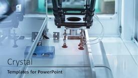  Presentation with compressed air - Presentation theme with automation-compressed-air-production-air background and a light blue colored foreground