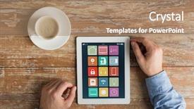  Presentation with iot smart home - Theme enhanced with automation internet of things background and a coral colored foreground