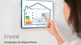  Presentation with smart home automation - Beautiful presentation featuring automation-internet-of-things backdrop and a lemonade colored foreground