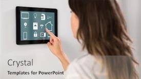  Presentation with smart home automation - Colorful slides enhanced with automation-internet-of-things backdrop and a lemonade colored foreground