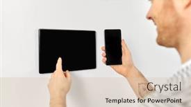  Presentation with smart home automation - Audience pleasing presentation design consisting of automation-internet-of-things backdrop and a lemonade colored foreground