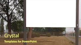  Presentation with offering advertising space in malls - Theme consisting of automn - empty space for advertising background and a  colored foreground