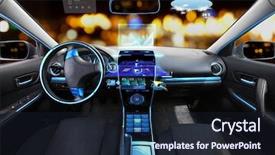  Presentation with destination - Beautiful theme featuring automobile - transport destination and modern technology backdrop and a wine colored foreground