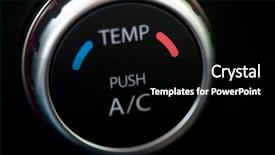  Presentation with car air conditioning - Audience pleasing PPT theme consisting of christmas background with snowflakes in red colored scenery backdrop and a red colored foreground