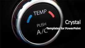  Presentation with car air conditioning - Cool new theme with automobile air conditioner backdrop and a black colored foreground