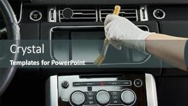  Presentation with cleaning service - Colorful slides enhanced with automobile-detailing-service-car-interior backdrop and a dark gray colored foreground