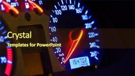  Presentation with blue neon - Presentation enhanced with cars dashes - vehicle gages neon look blue background and a wine colored foreground